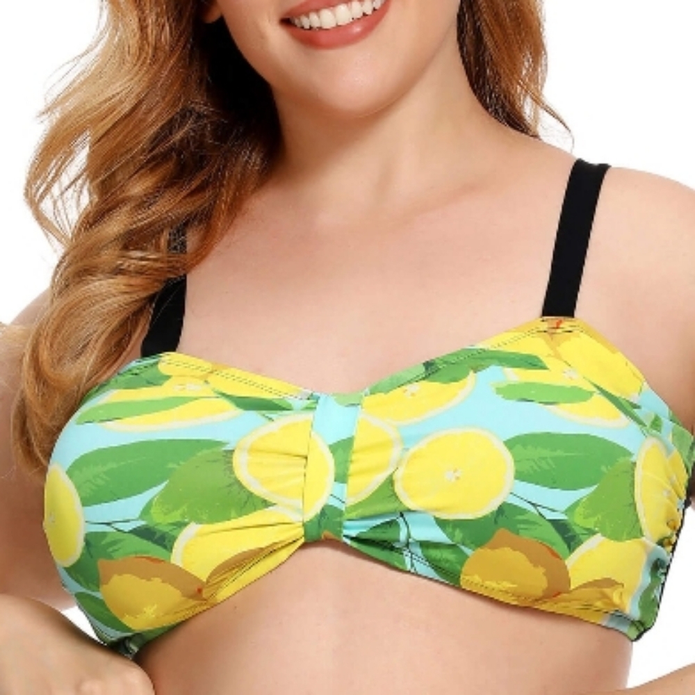 NWT As Rose Rich Lemon Bikini Top